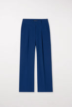 Load image into Gallery viewer, Luisa Cerano Wide Leg Blue Trousers
