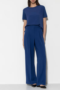 Luisa Cerano Wide Leg Blue Trousers