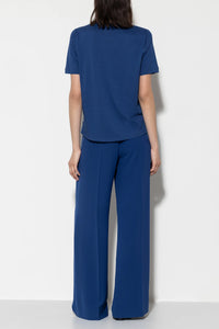 Luisa Cerano Wide Leg Blue Trousers