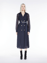 Load image into Gallery viewer, Max Mara Colimbo Navy Lace Coat Dress
