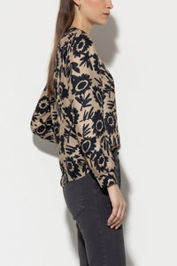 Luisa Cerano Blouse with Flower Print