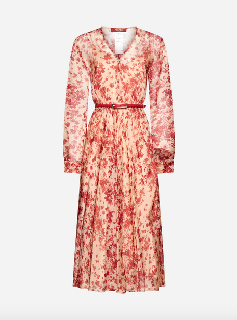 Max Mara Umile Floral Silk Dress