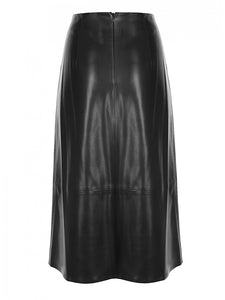 Hugo Boss Vembro A-line Faux Leather Skirt