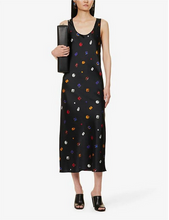 Load image into Gallery viewer, Sportmax Zelia Jewel Print Silk Slip Dress
