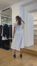 Load and play video in Gallery viewer, Philosophy di Lorenzo Serafini White Cotton Dress
