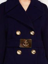 Load image into Gallery viewer, Sportmax Maine Wool Double Breasted Military Coat No Buckle
