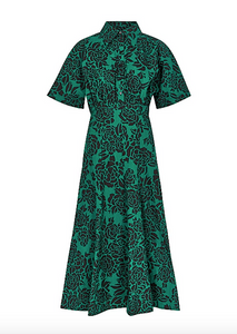 Philosophy di Lorenzo Serafini Green Printed Dress